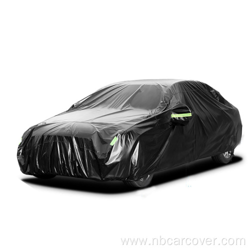 Scratch resistant black aluminum foil car cover
